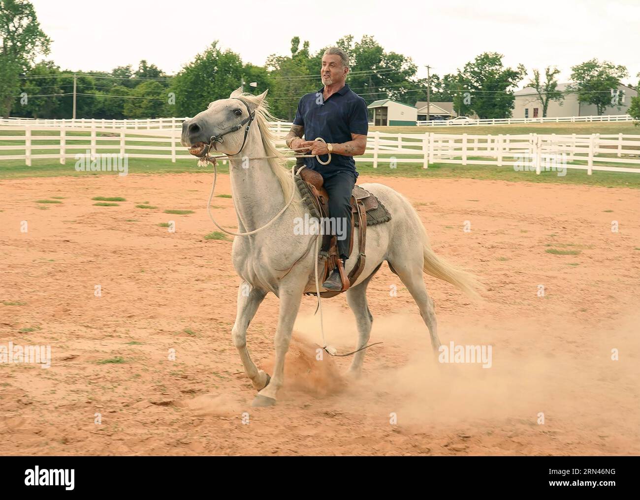 TULSA KING Paramount + TV-Serie mit Sylvester Stallone als Mafia-Boss Stockfoto