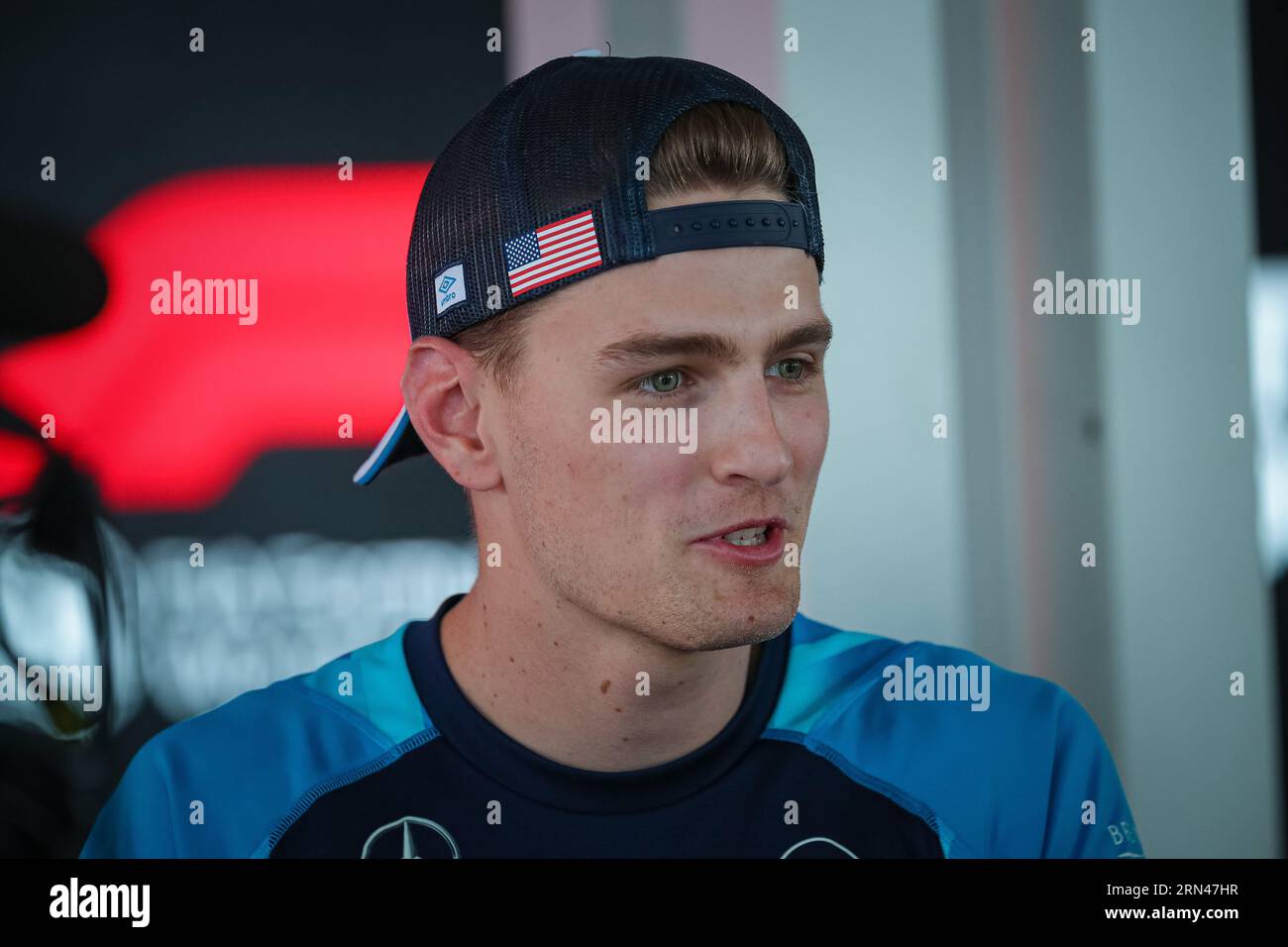 #02 Logan Sargeant, (USA) Williams Mercedes während des italienischen GP, Monza 31 August-3 September 2023 Formel-1-Weltmeisterschaft 2023. Stockfoto