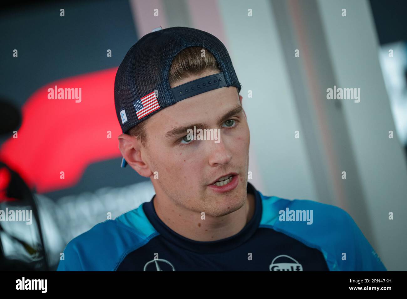 #02 Logan Sargeant, (USA) Williams Mercedes während des italienischen GP, Monza 31 August-3 September 2023 Formel-1-Weltmeisterschaft 2023. Stockfoto