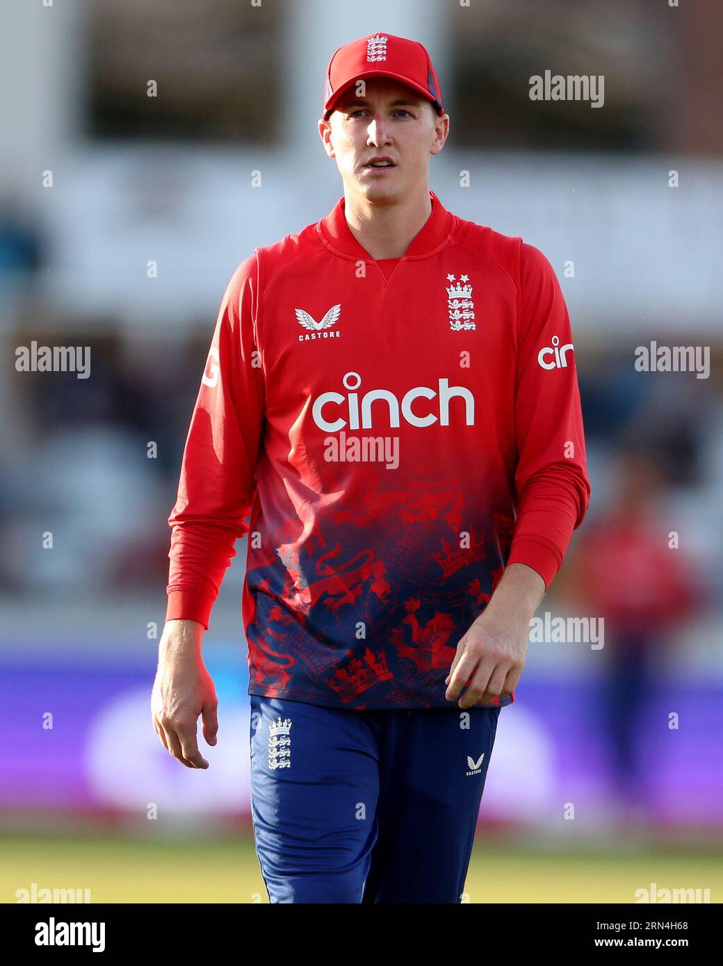 Der Engländer Harry Brook beim Mens International T20 Match zwischen England und Neuseeland am Mittwoch, den 30. August 2023, im Seat Unique Riverside, Chester le Street. (Foto: Mark Fletcher | MI News) Credit: MI News & Sport /Alamy Live News Stockfoto