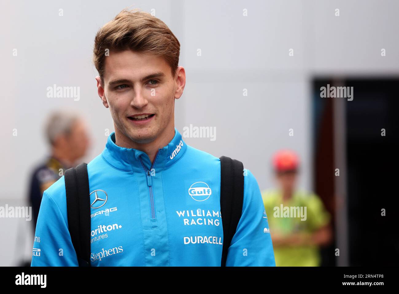 Monza, Italien. August 2023 31. Logan Sargeant von Williams Racing während Vorschauen vor dem F1 Grand Prix von Italien im Autodromo Nazionale am 31. August 2023 in Monza, Italien. Dank: Marco Canoniero/Alamy Live News Stockfoto
