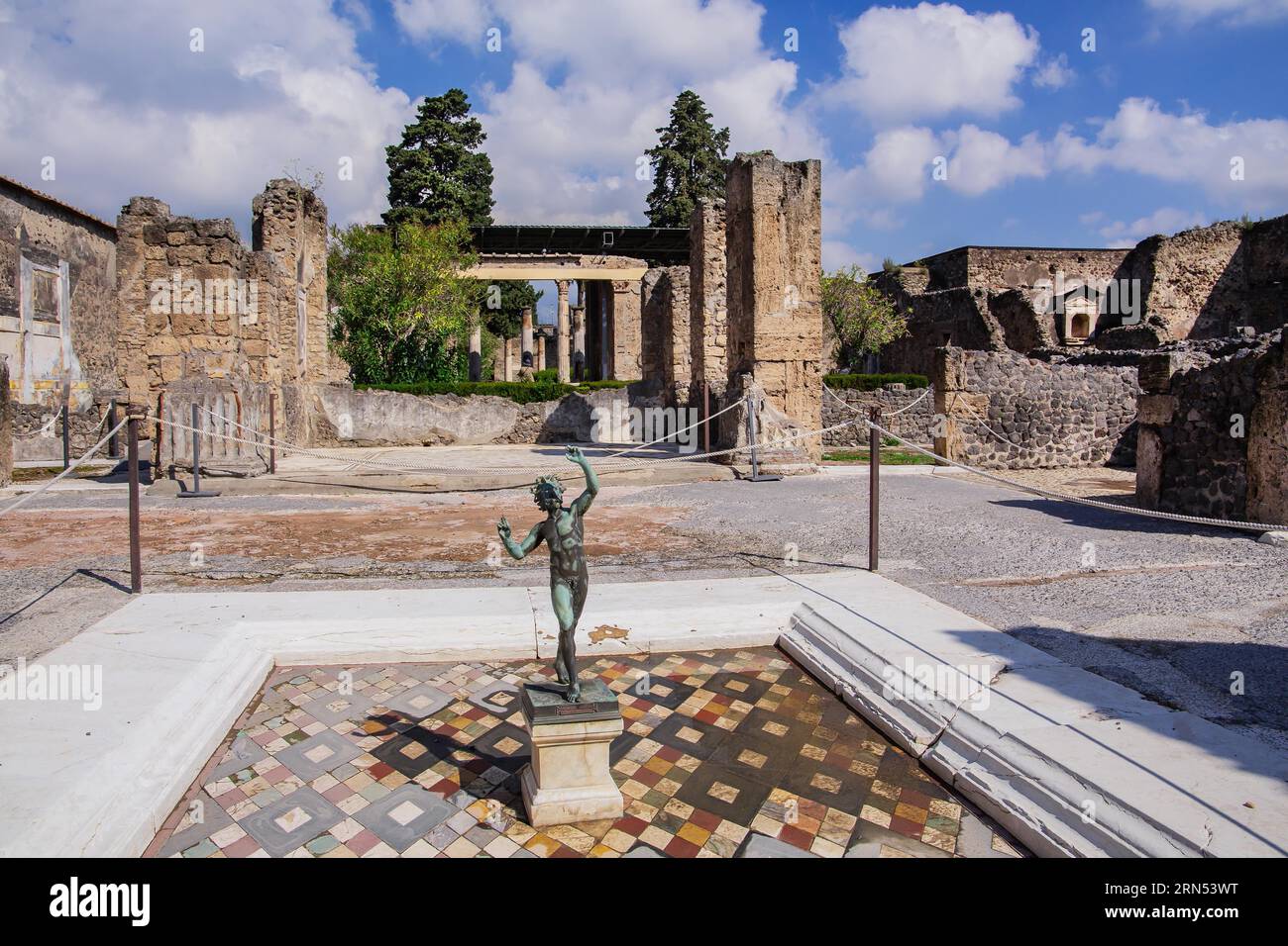 Haus des Faun, Pompeji, Golf von Neapel, Kampanien, Süditalien, Italien Stockfoto