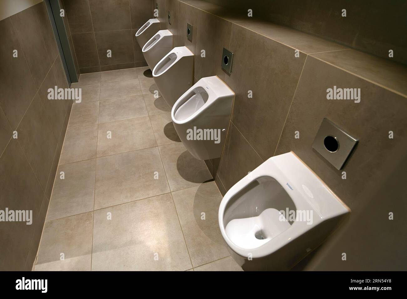 Pissoires of a men's toilet, Baden-Wuerttembnerg, Deutschland Stockfoto
