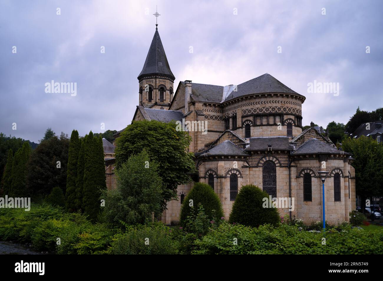 Saint Joseph Church, La Bourboule, Département Puy-de-Dome, Region Auvergne-Rhone-Alpes, Frankreich Stockfoto