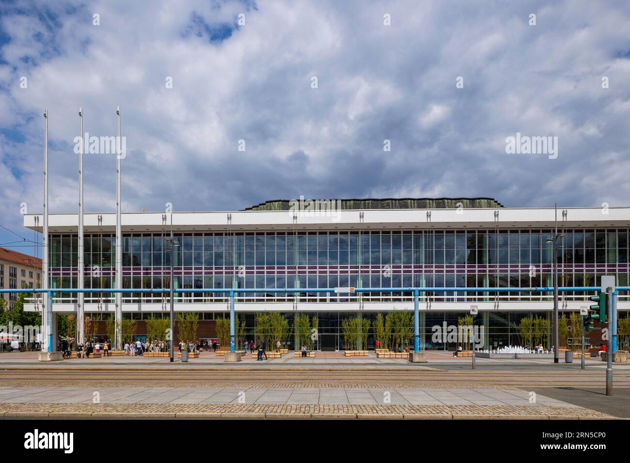 Kulturpalast an der Wilsdruffer Straße, Dresden, Sachsen, Deutschland Stockfoto