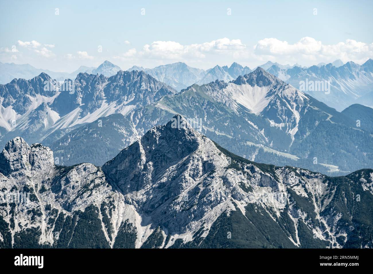 Berggipfel der Arnspitze, Tirol, Österreich Stockfoto
