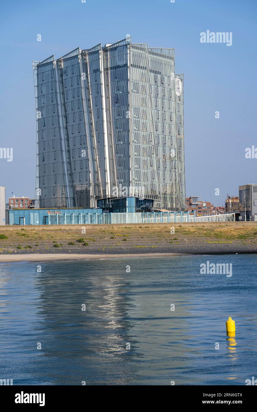 Das Inntel Hotels The Hague Marina Beach, Scheveningen, direkt am Strand, Strandpromenade, Niederlande Stockfoto