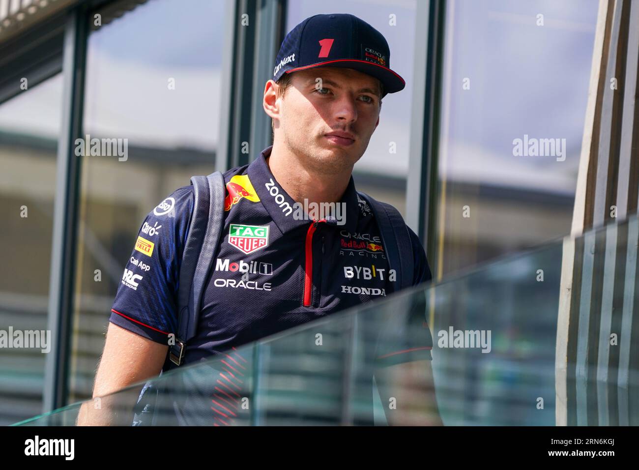 Monza, Italien. 31. August 2023. Max Verstappen aus den Niederlanden fährt den (1) Oracle Red Bull Racing RB19 Honda RBPT während der Formel 1 Pirelli GP d'Italia. Quelle: Alessio Morgese/Alessio Morgese/E-Mage/Alamy Live News Stockfoto