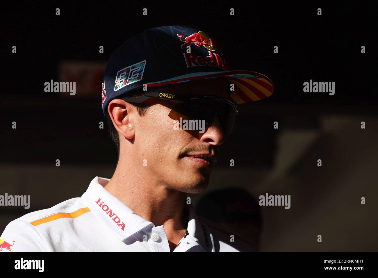 Barcelona, Spanien. August 2023 31. Marc Marquez aus Spanien vom Repsol Honda Team mit Honda während der MotoGP Gran Premi Energi Monster de Catalunya auf dem Circuit de Barcelona-Catalunya in Barcelona. Quelle: DAX Images/Alamy Live News Stockfoto