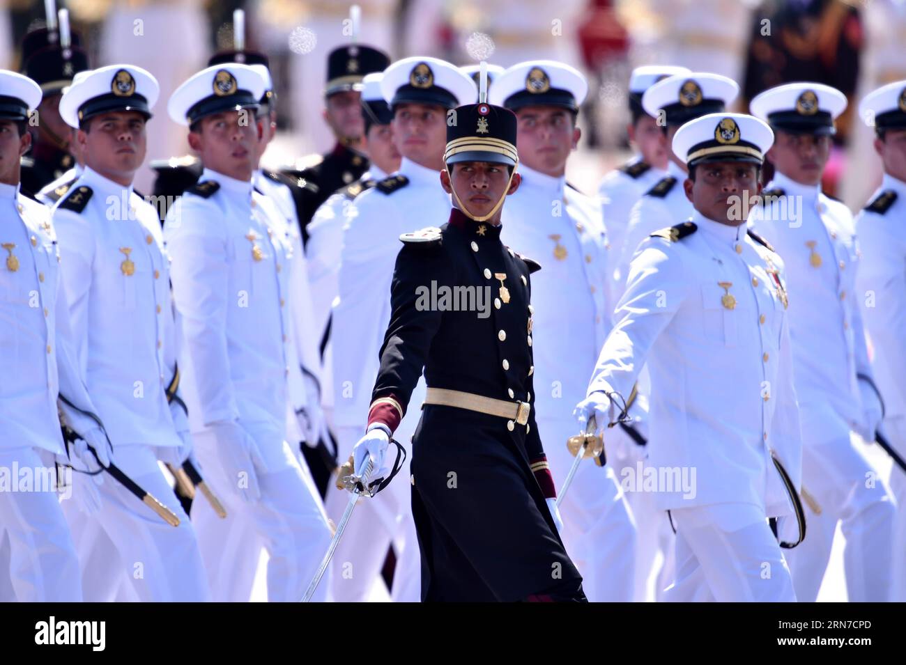 (150903) -- PEKING, 3. September 2015 -- die mexikanische Phalanx nimmt am 3. September 2015 an einer Parade in Peking, der Hauptstadt Chinas, Teil. China hielt am Donnerstag Gedenkveranstaltungen ab, darunter eine große Militärparade, um den 70. Jahrestag des Sieges des chinesischen Volkskrieges gegen die japanische Aggression und den Antifaschistischen Weltkrieg zu feiern. ) (Yxb) CHINA-PEKING-V-DAY PARADE (CN) LixGa PUBLICATIONxNOTxINxCHN 150903 Peking 3. September 2015 die MEXIKANISCHE Phalanx nimmt AM Donnerstag, 3. September 2015, an einer Parade in der chinesischen Hauptstadt Peking Teil Stockfoto