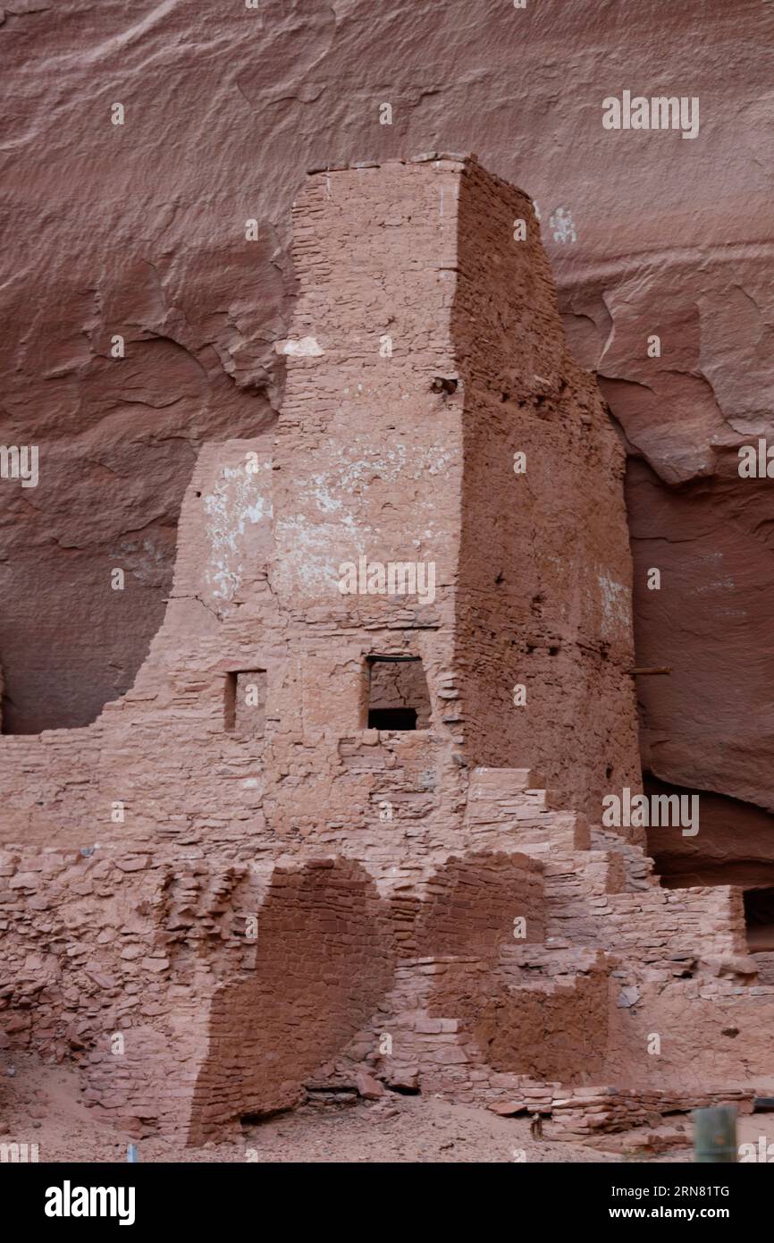 Antelope House Ruinen wurden von den Anasazi im Bottom Canyon de Chelly National Monument - Navajo Indian Reservation, Arizona, gebaut Stockfoto