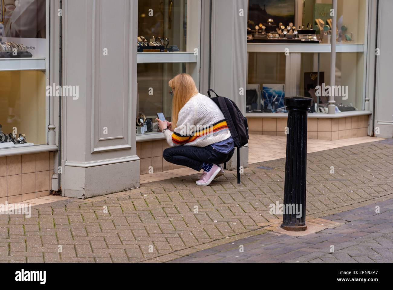 Lincoln City Center Steet Photography Stockfoto