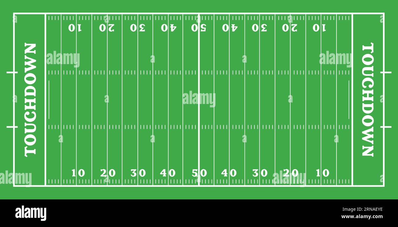 American Football Field grüner Hintergrund Vektor-Illustration abstraktes editierbares Bild Stock Vektor