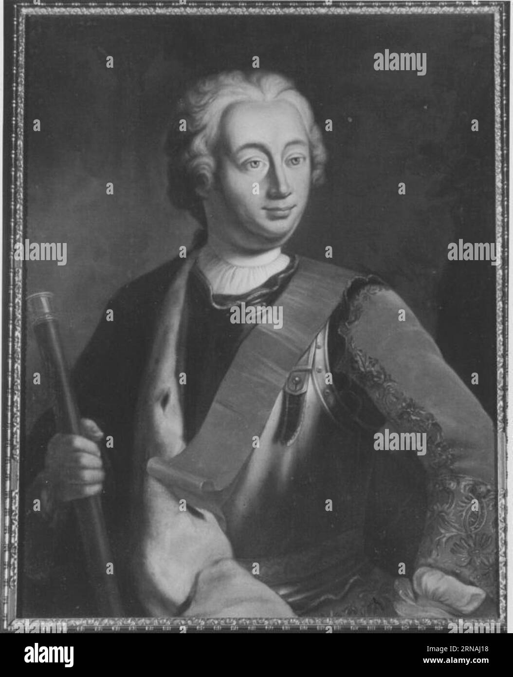 Markgraf Karl Wilhelm Friedrich von Brandenburg-Ansbach 1743 von Johann Christian Sperling Stockfoto