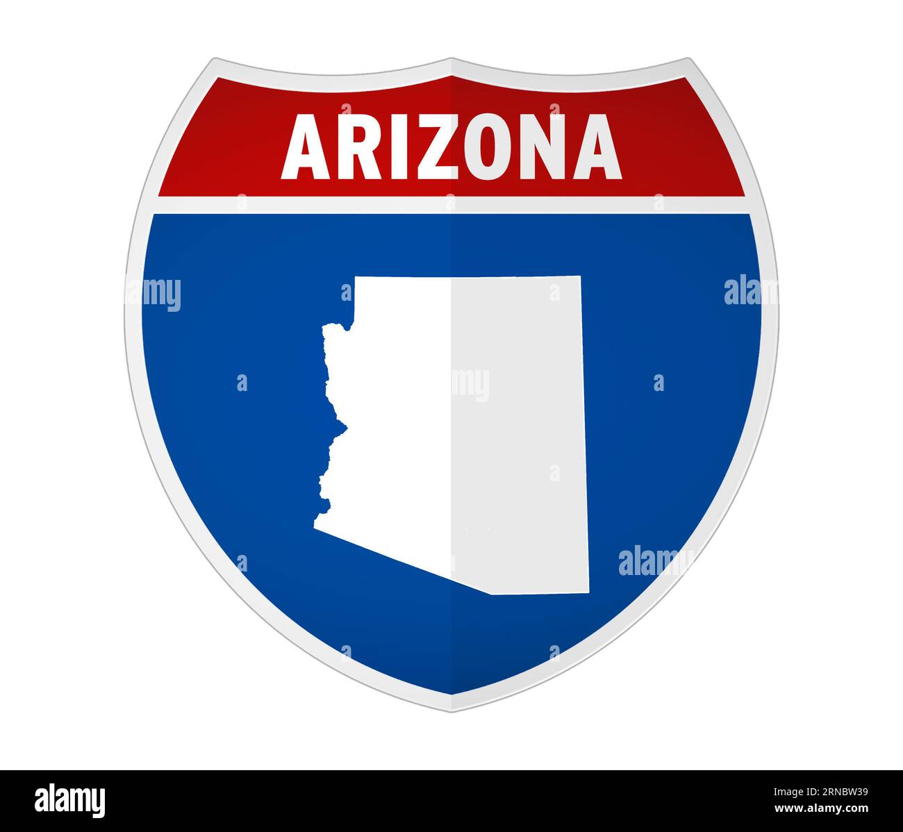 Arizona - Straßenschild der Interstate Stockfoto