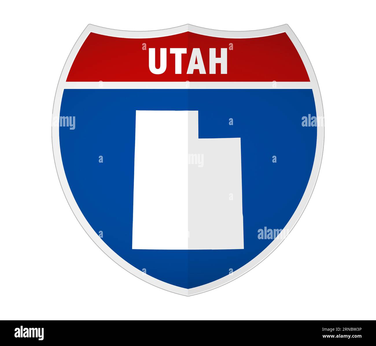 Utah - Autobahnschild Stockfoto
