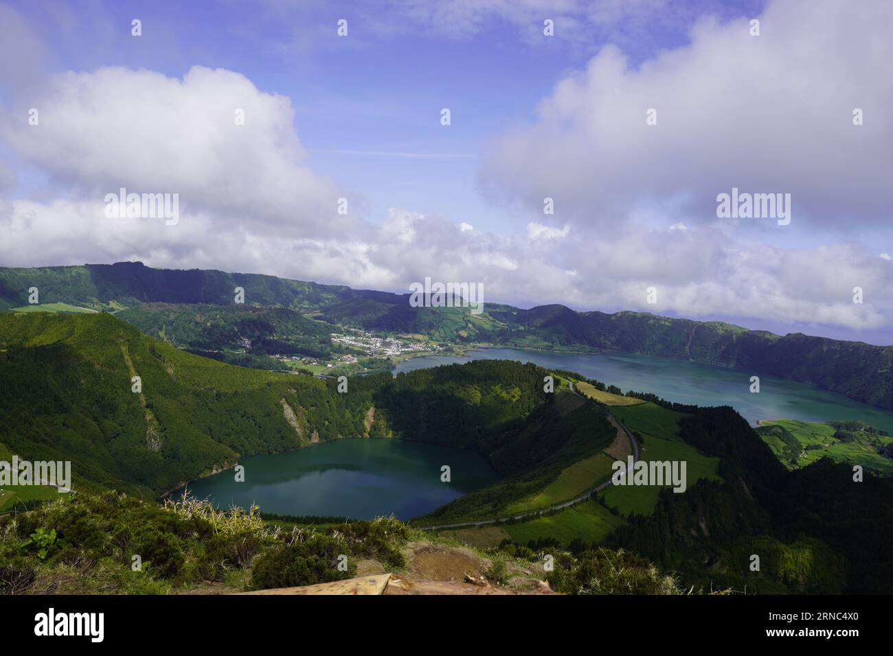 Lagoa das Sete cidades, See der sieben Städte, São Miguel, Azoren, Portugal Stockfoto