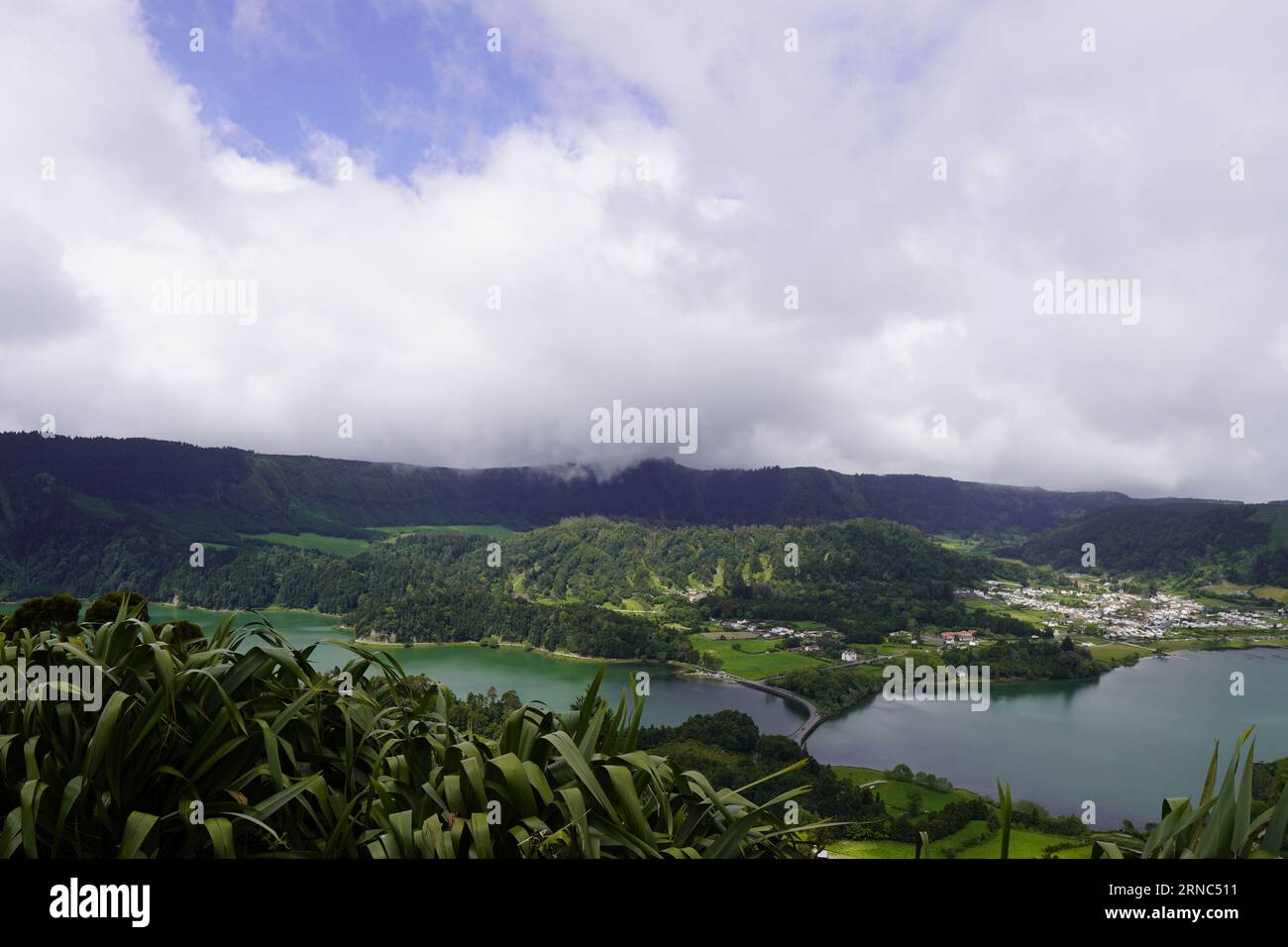 Lagoa das Sete cidades, See der sieben Städte, São Miguel, Azoren, Portugal Stockfoto