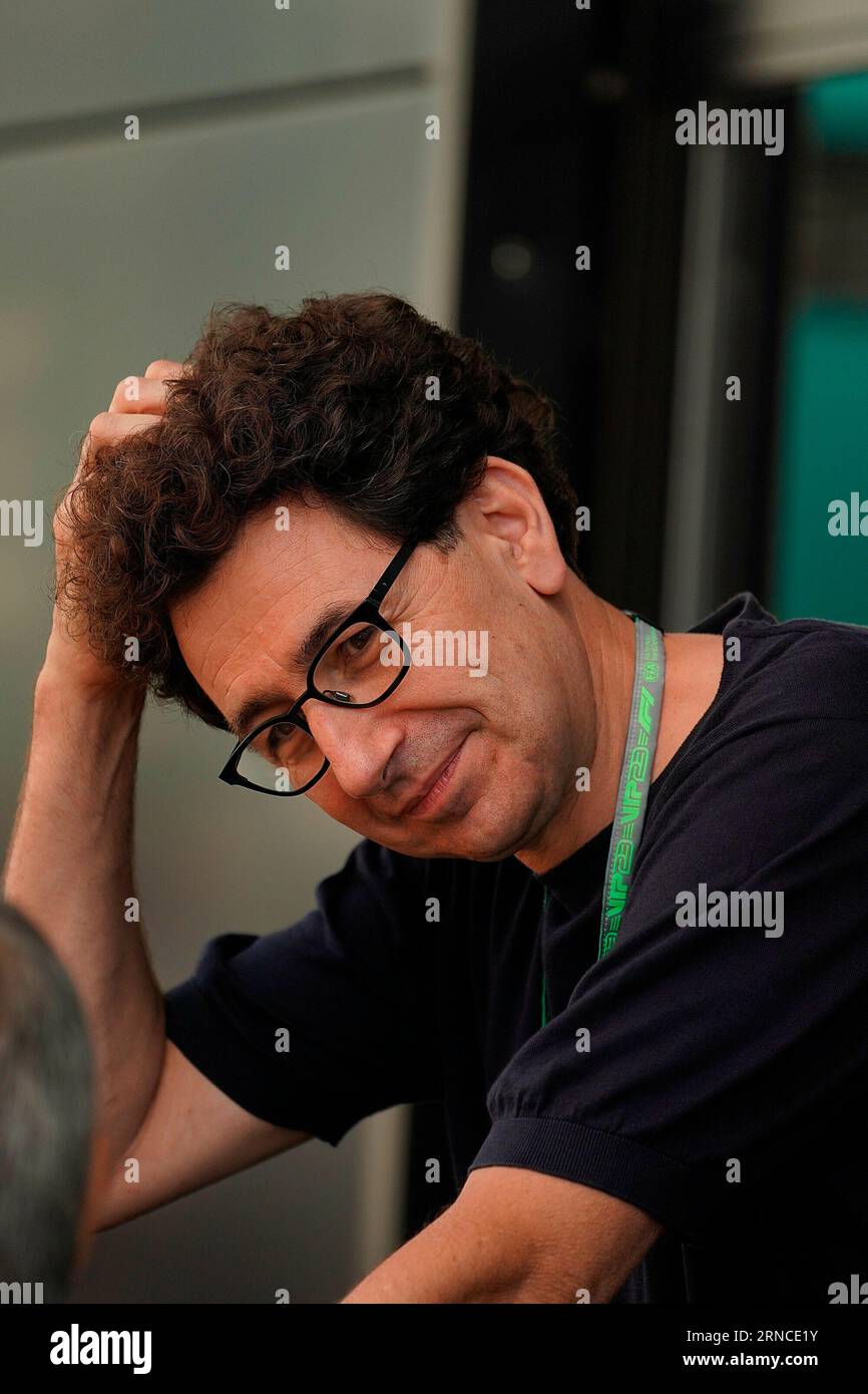 September 2023, Autodromo Nazionale di Monza, Monza, FORMEL 1 PIRELLI GRAN PREMIO D'ITALIA 2023, auf dem Bild ehemaliger Ferrari-Teamchef Mattia Binotto im Fahrerlager. Stockfoto