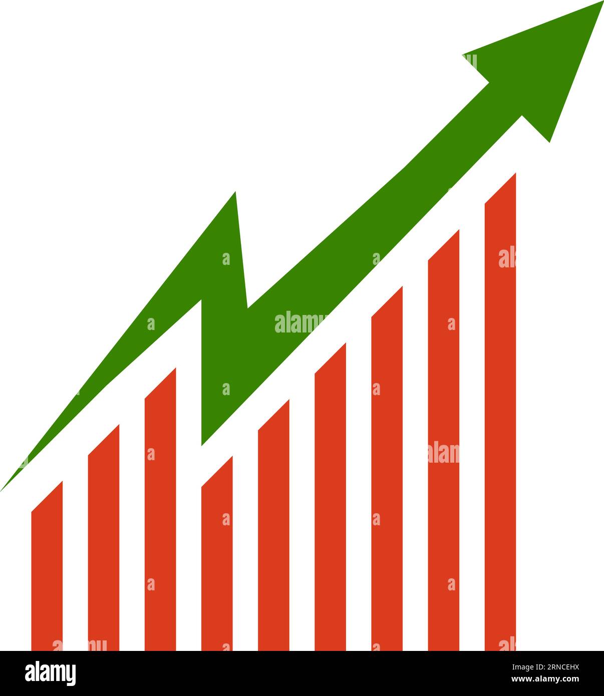 Candlestick-Chart, Börsenhandelstabelle, Börsenhandel, Bullish Stock Vektor