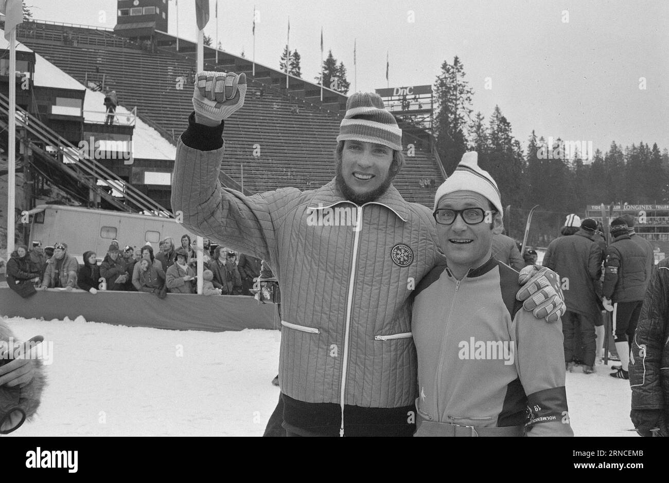 Aktuell 11 - 3 - 1974: HolmenkollenJuha Mieto gewann im letzten Jahr die 15 km und 5 Meilen. Dieses Jahr erhielt er die Holmenkoll-Medaille nach einem klaren Sieg in den 15 km und Bronze in den 5 Meilen. Die 5-mil wurde von Magne Myrmo gewonnen. Berit Mørdre Lammedal gewann die 5 km lange Damenmedaille Es war der erste norwegische Frauensieg in der Geschichte von Kollen. Foto: Ivar Aaserud / aktuell / NTB ***FOTO NICHT VERARBEITET*** dieser Text wurde automatisch übersetzt! Stockfoto