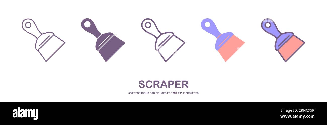 Scraper-Symbol Logo Vektor-Symbol. Vektorillustration des Spatel-Symbols Stock Vektor