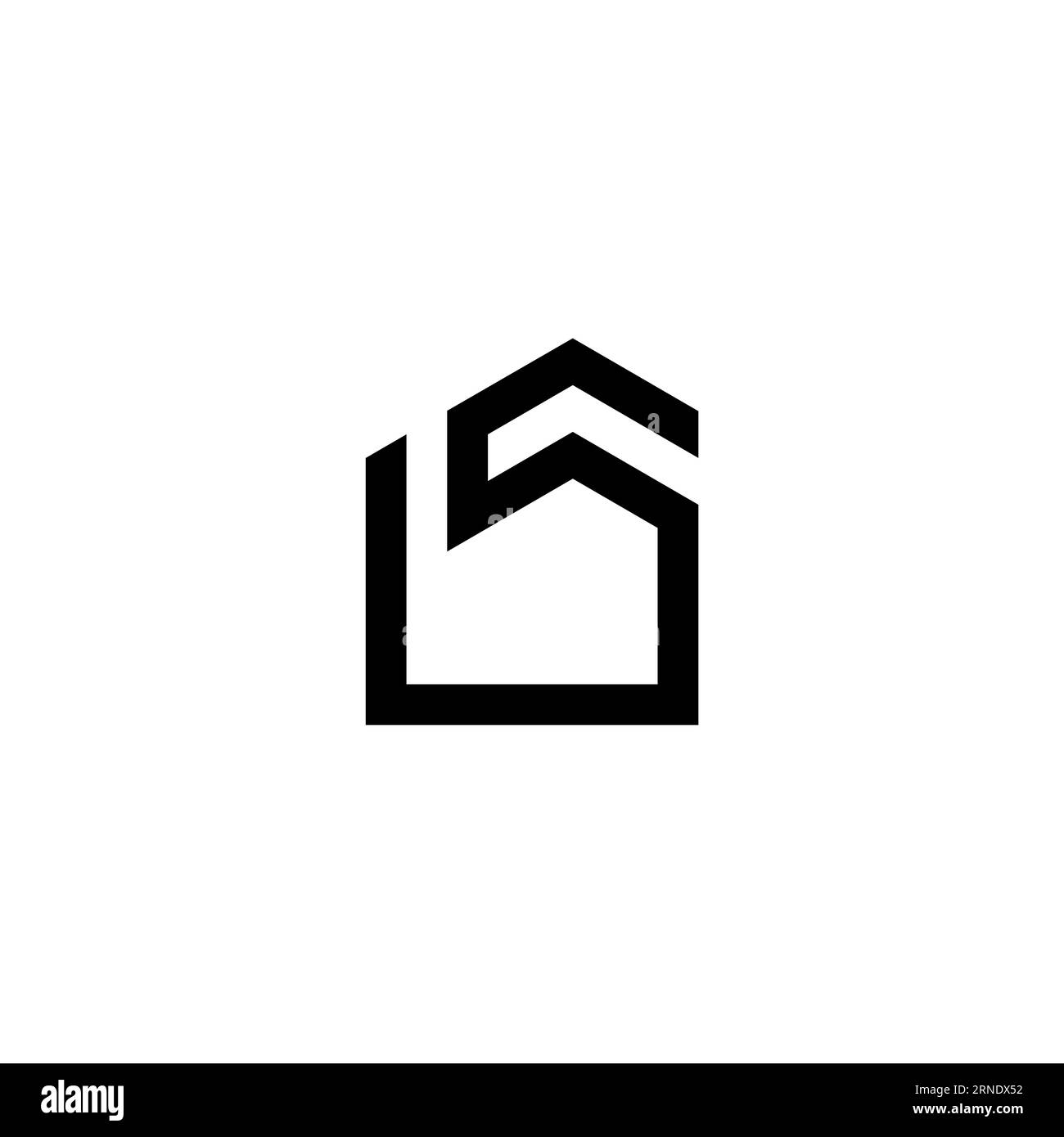 LS Home-Logo-Design. S Real Estate-Logo Stock Vektor