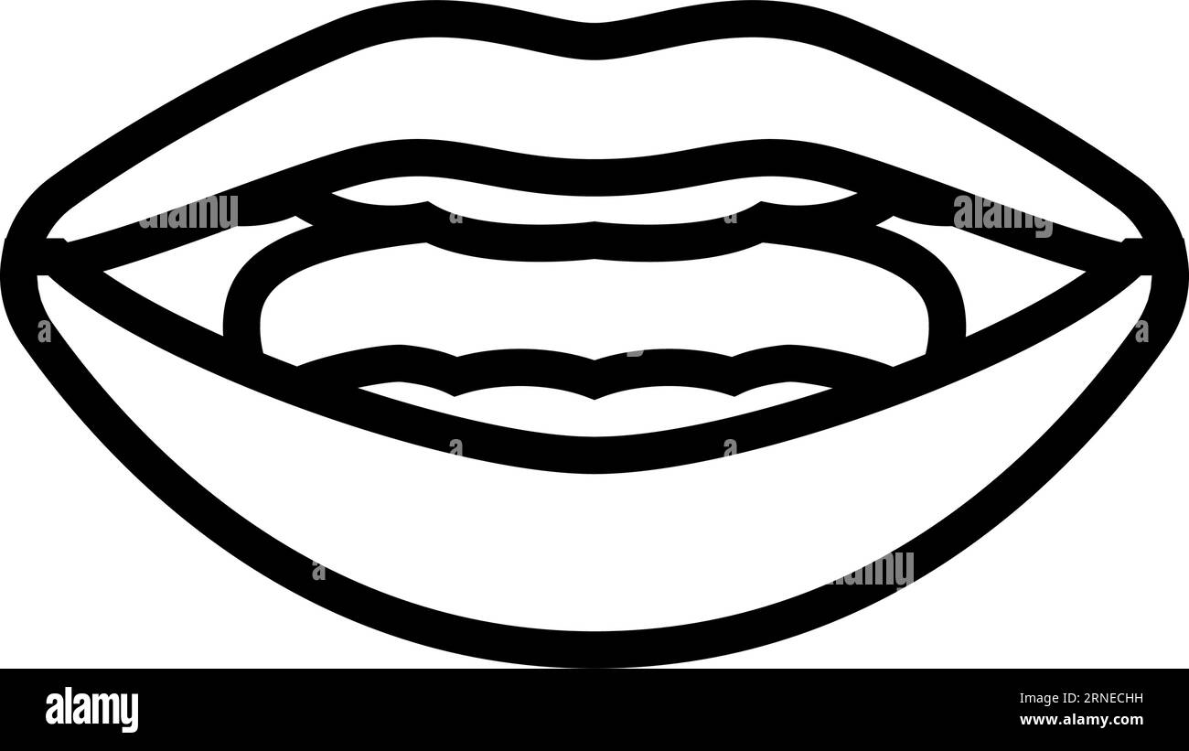 Vektor-Illustration mit animiertem Liniensymbol Stock Vektor