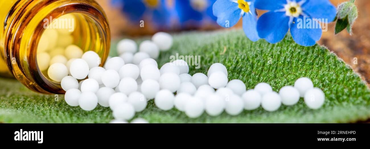 Alternativmedizin mit pflanzlicher Behandlung Stockfoto