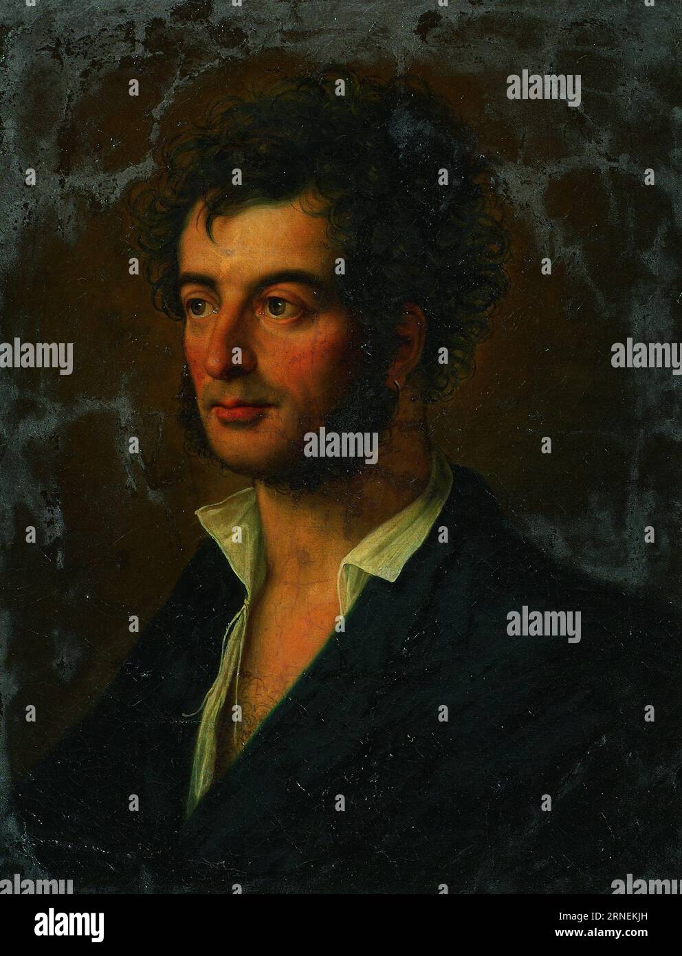 Selbstbildnis 1813 von Karl Russ Stockfoto