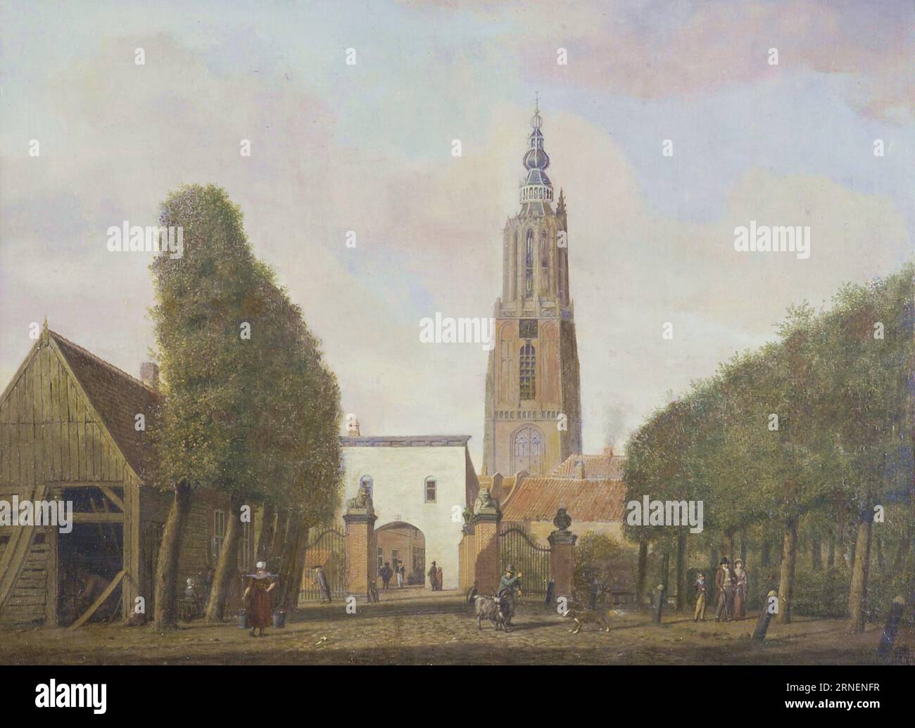Utrechtsepoort van Buiten, Amersfoort zwischen 1773 und 1823 von Jordanus Hoorn Stockfoto