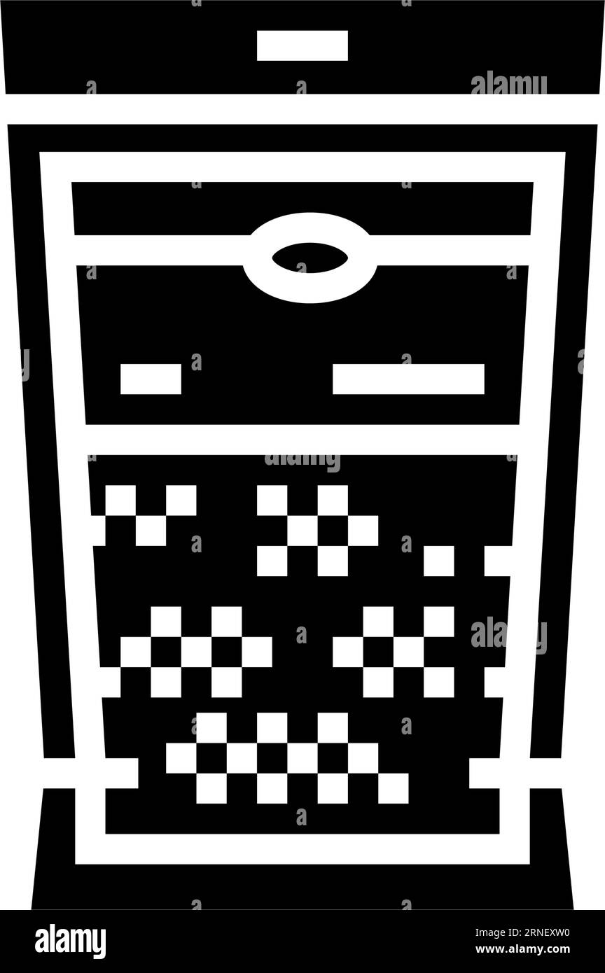 Hamster Bettwäsche Haustier Glyphen Symbol Vektor Illustration Stock Vektor