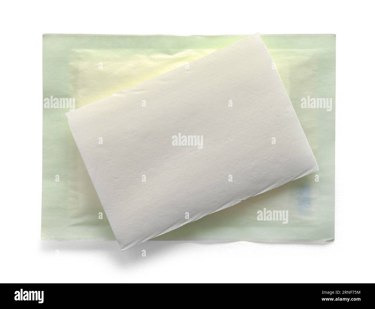Medical Pad Top View Cut Out auf weiß. Stockfoto Medical Pad Top View Cut Out auf weiß. Stockfoto