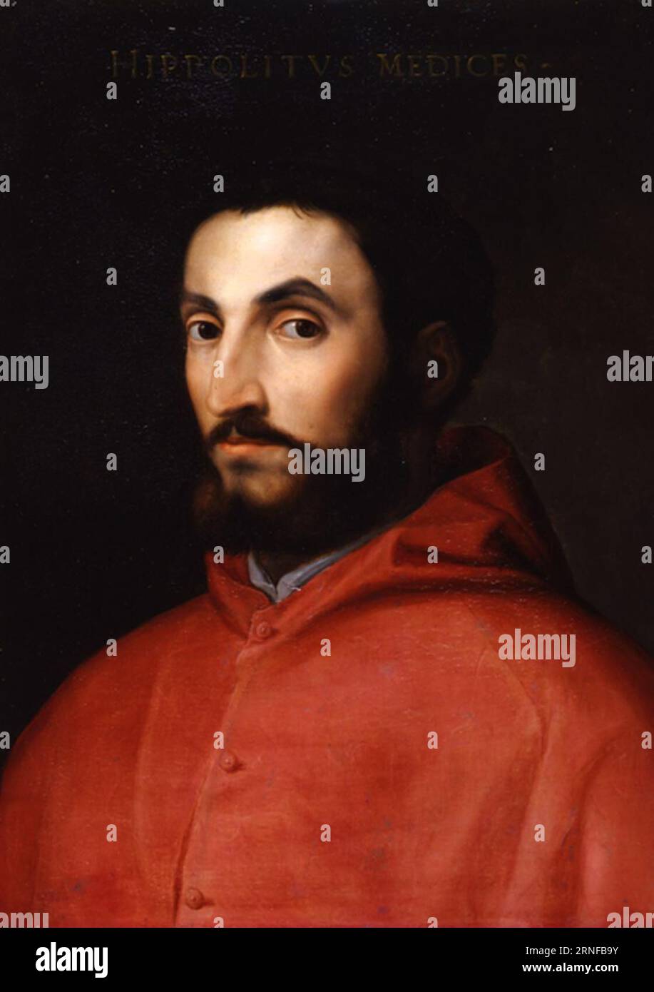 Porträt von Kardinal Ippolito de' Medici zwischen 1562 und 1565 von Cristofano dell'Altissimo Stockfoto