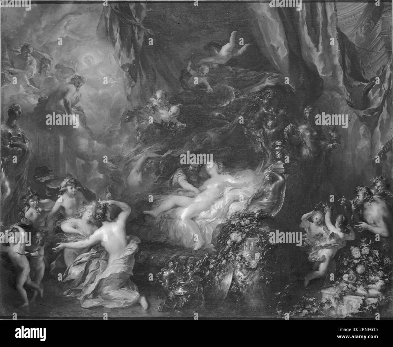 Venus und Mars um 1725 von Ottmar Elliger dem Jüngeren Stockfoto