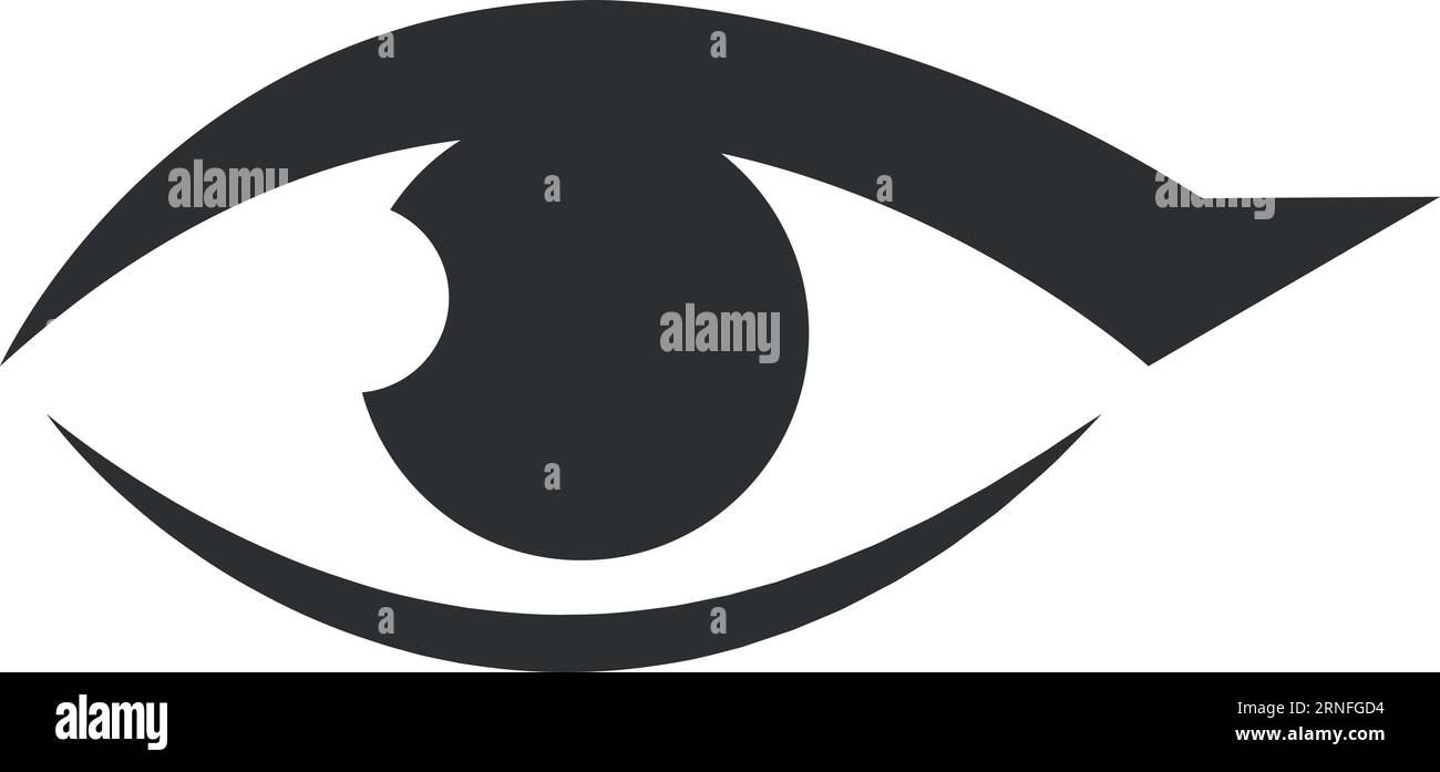 Symbol für das weibliche Auge. Vision-Symbol. Schönheitszeichen Stock Vektor