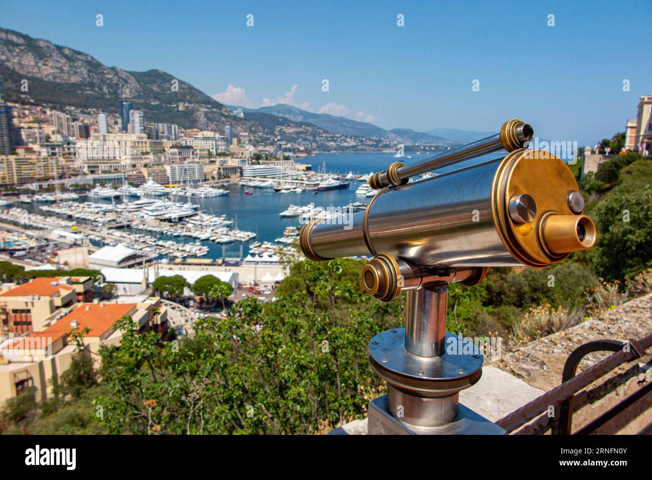 Luxusyachten im Hafen von Monaco Stockfoto