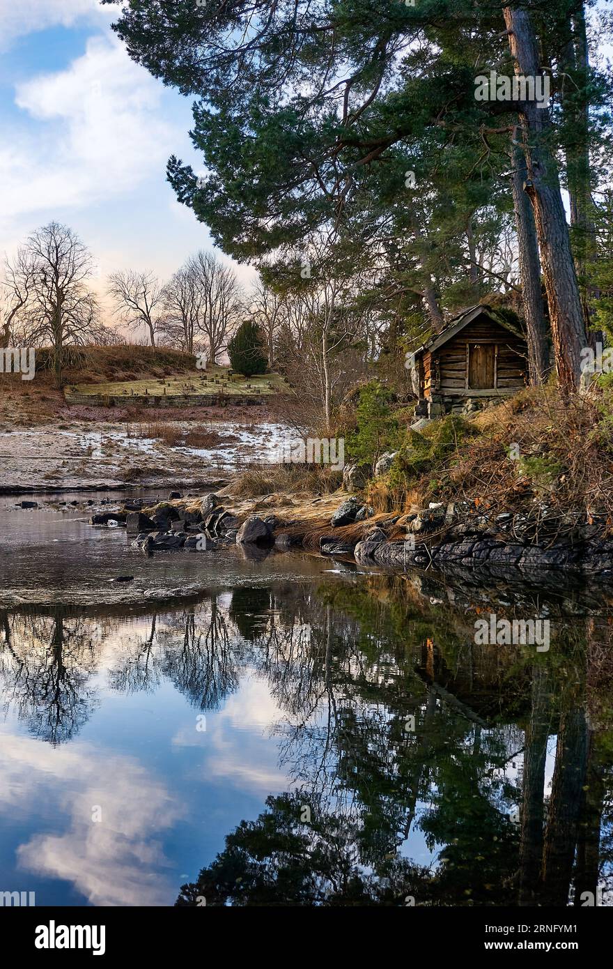 Sunnmøre Open Air Museum in Ålesund, Norwegen Stockfoto