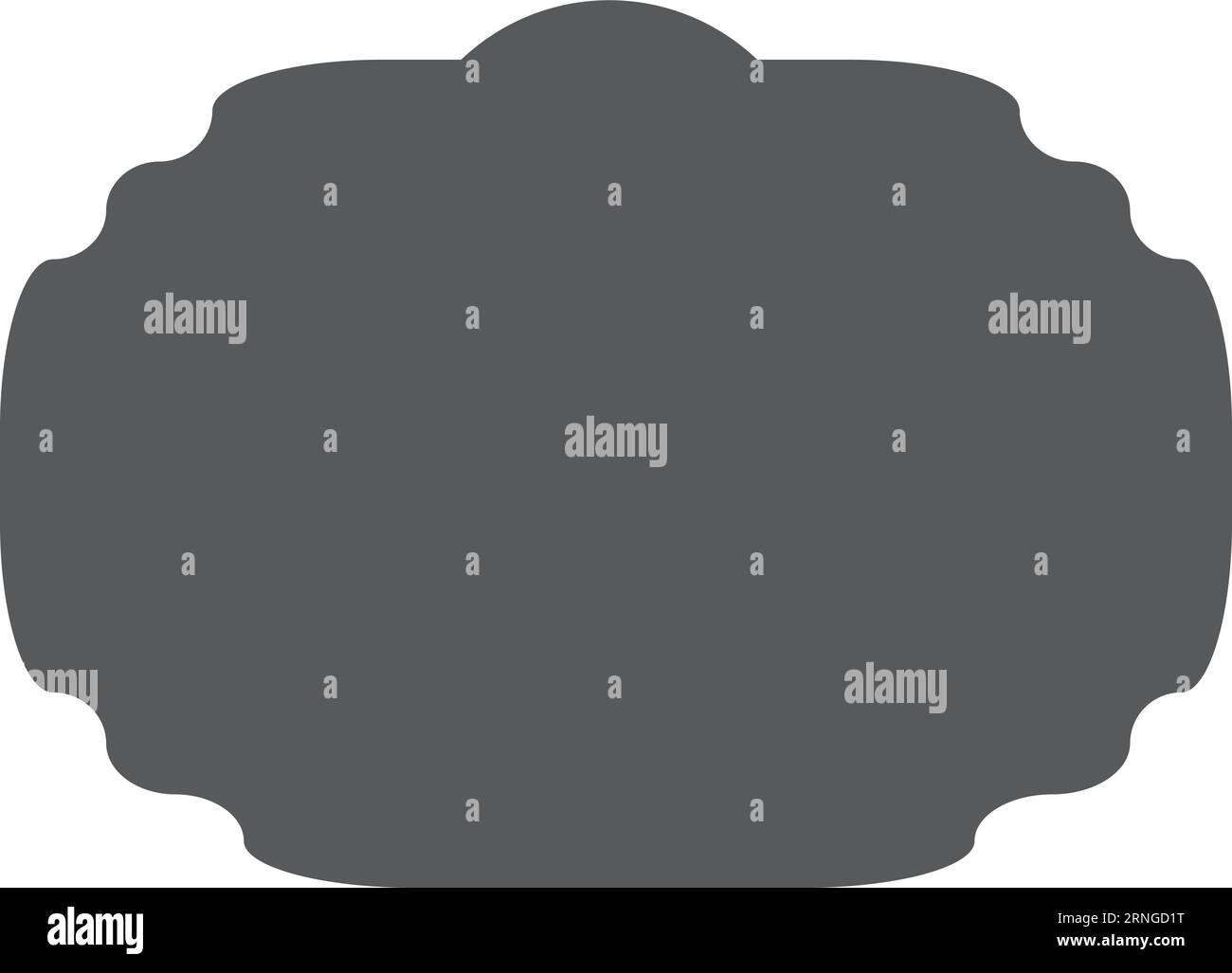 Schwarzes Etikett. Dekorative Vintage Tag blank Vorlage Stock Vektor