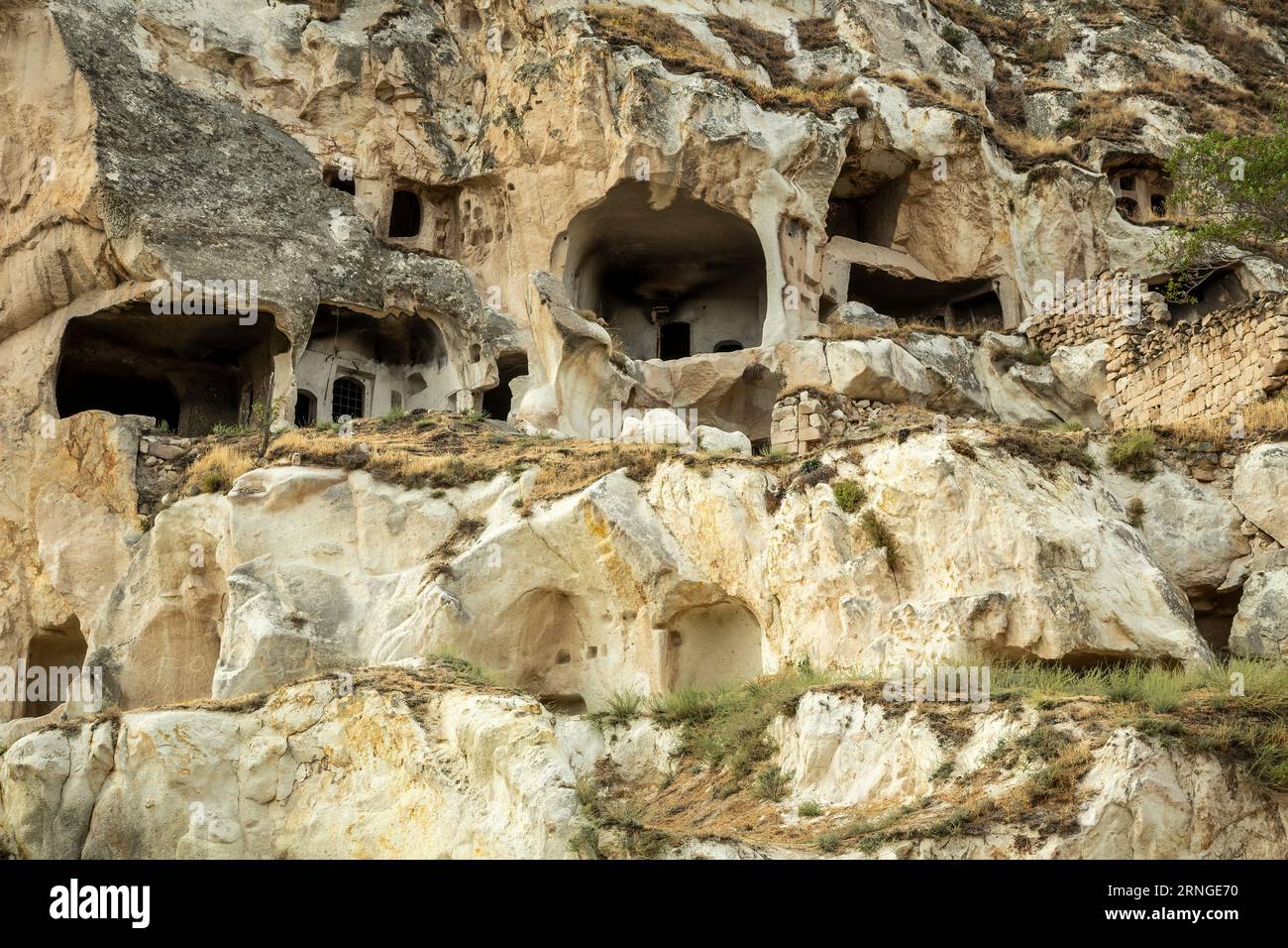 Höhle Wohnungen, 'Alte Urgup', Urgup, Kappadokien, Türkei Stockfoto