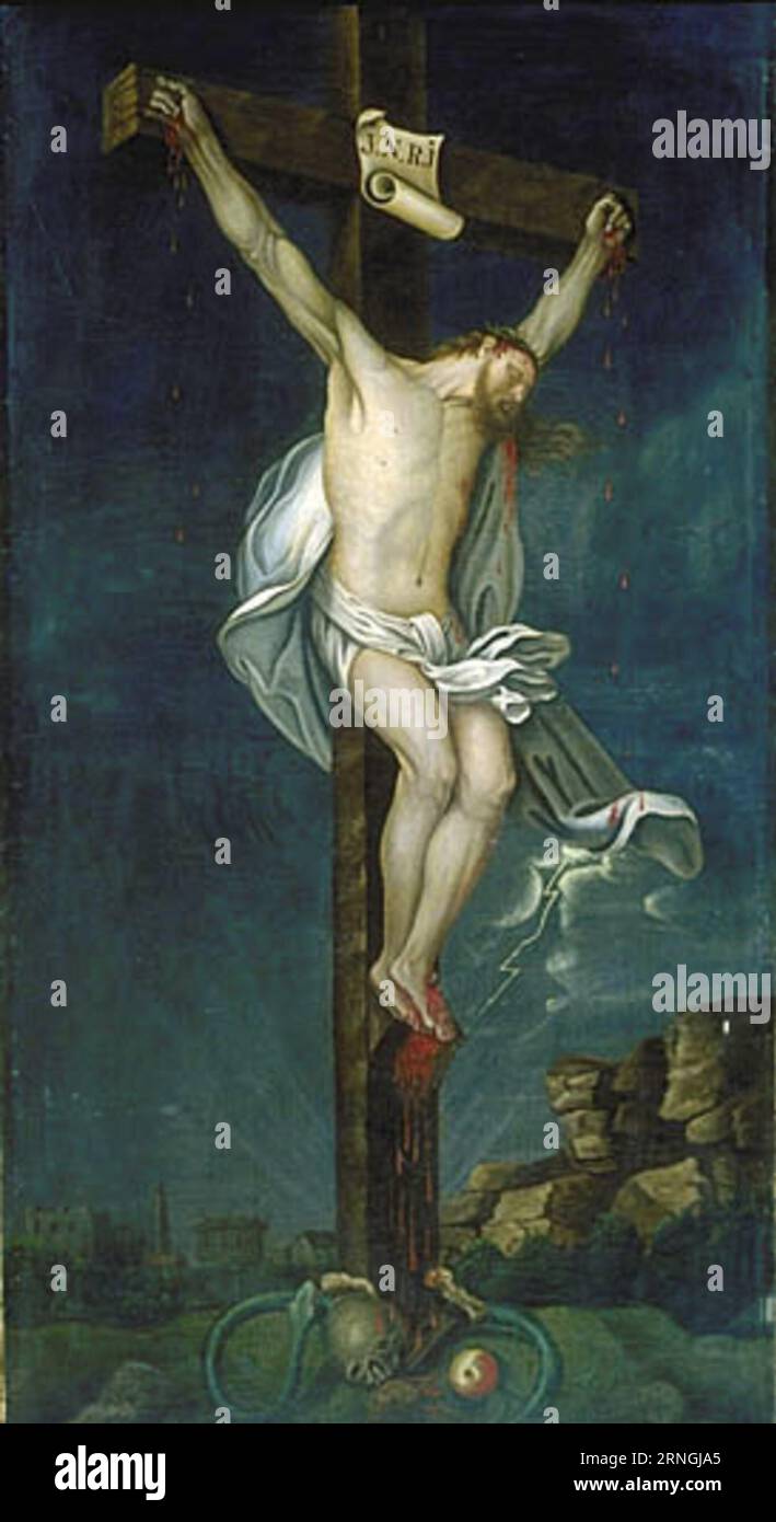 Le Christ en croix 1823 von Jean-Baptiste Roy-Audy Stockfoto