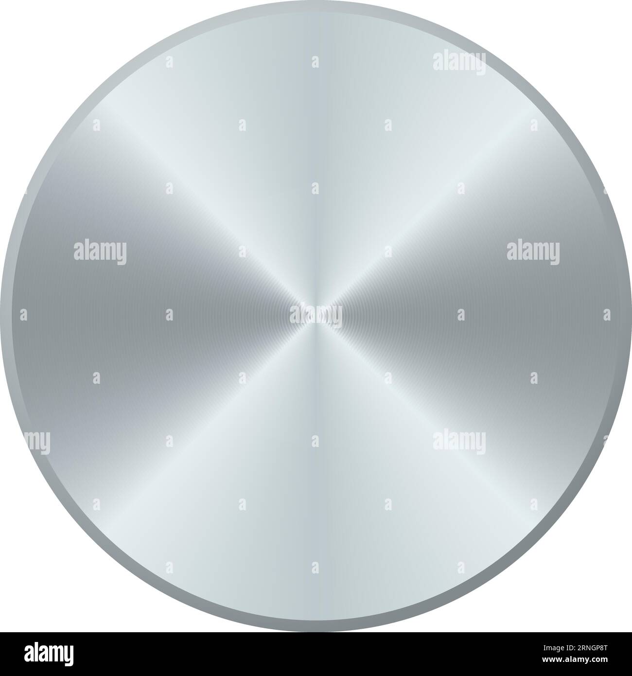 Nagelkopf aus Mauerwerk, Draufsicht. Baubefestigung Stock Vektor