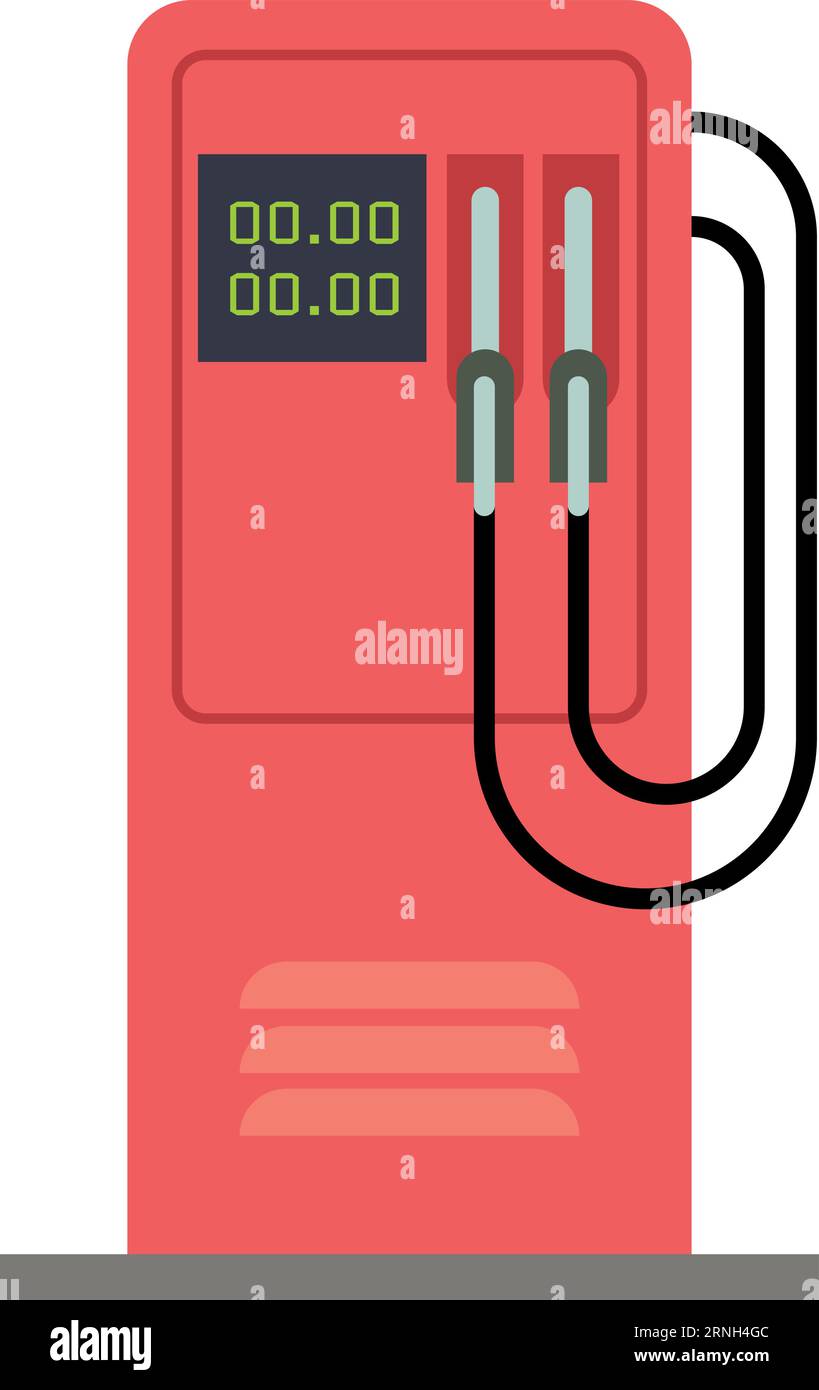 Symbol für Benzinpumpe. Cartoon-Tankstelle mit Autokraftstoff Stock Vektor