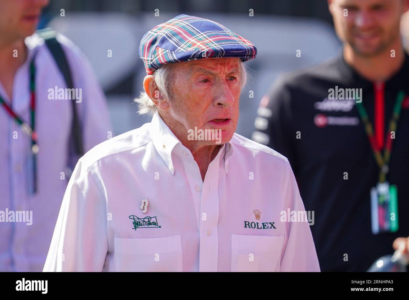Monza, Italien. September 2023. Jackie Stewart, ehemaliger F1-Fahrer, während der Formel 1 Pirelli GP d'Italia. Quelle: Alessio Morgese/Alessio Morgese/E-Mage/Alamy Live News Stockfoto