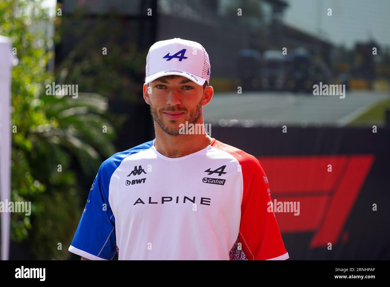 Monza, Italien. September 2023. Pierre Gasly aus Frankreich fuhr das (10) BWT Alpine F1 Team A523 Renault während der Formel 1 Pirelli GP d'Italia. Quelle: Alessio Morgese/Alessio Morgese/E-Mage/Alamy Live News Stockfoto