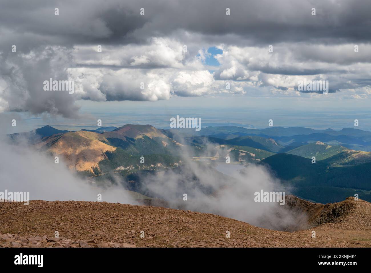 Pikes Peak Mountain Colorado Stockfoto