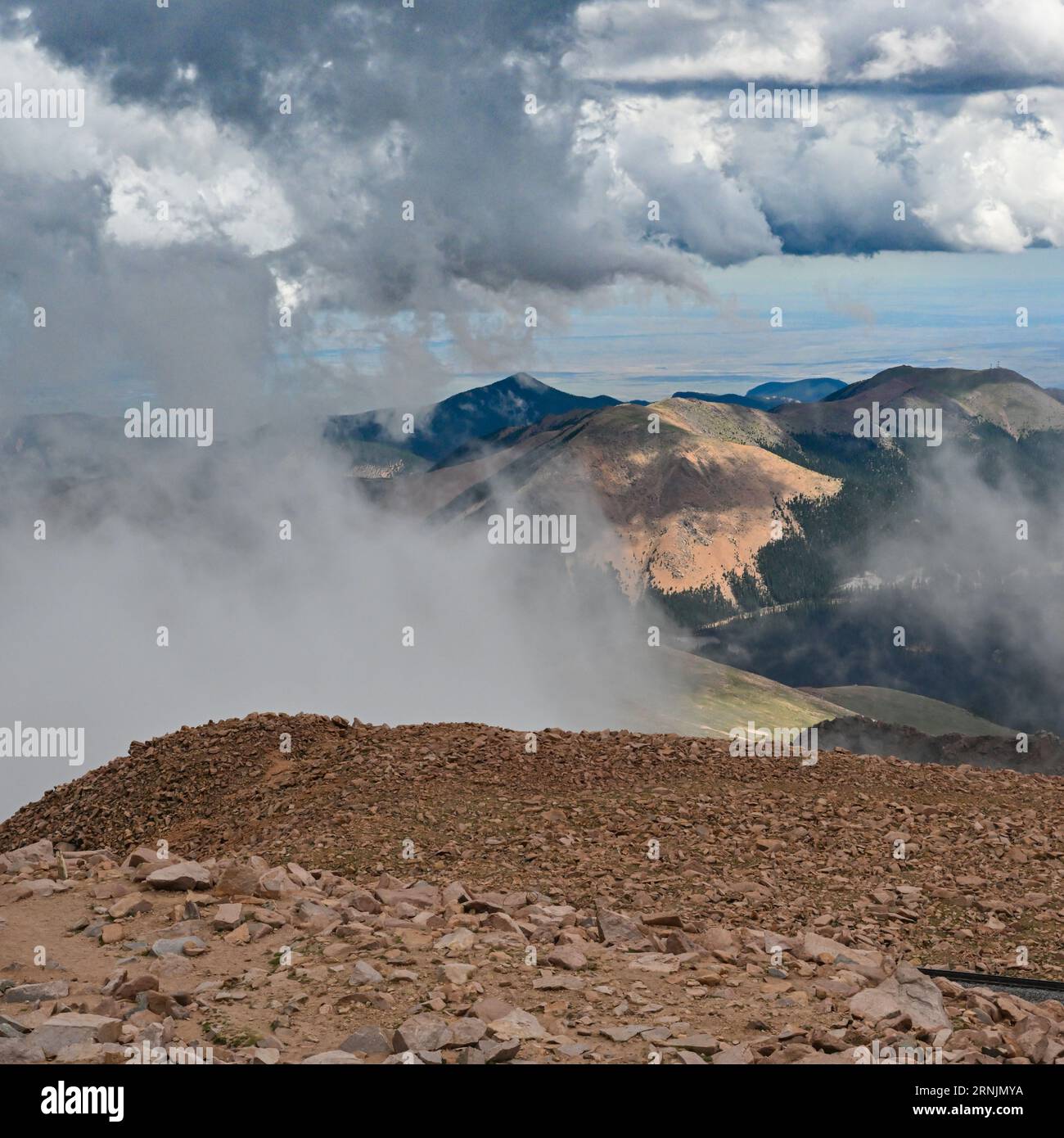 Pikes Peak Mountain Colorado Stockfoto