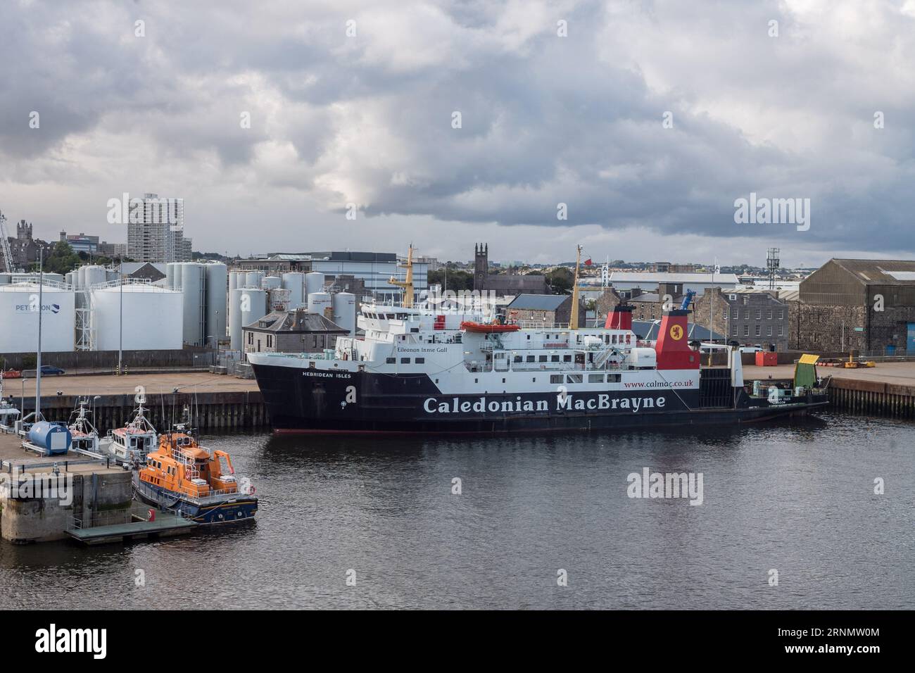 Caledonian MacBrayne Fähre MV Hebridische Insel in Aberdeen für Notreparaturen. Stockfoto