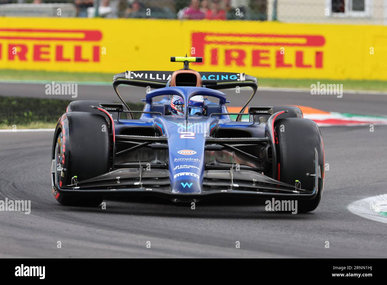 Monza, Italien. September 2023. MONZA, Italien, 1. September 2023; #2, Logan Sargeant, USA, Team Williams F1 FW45, Mercedes-Motor, Parco di Monza, Autodromo, Formel 1, F1, großer Preis von Italien, GP d'Italie, Motorsport, Formel1, Honorarpflichtiges Foto, gebührenpflichtiges Bild, Copyright © Gabriele MOLETI/ATP Images (MOLETI Gabriele/ATP/SPP) Credit: SPP Sport Press Photo. Alamy Live News Stockfoto