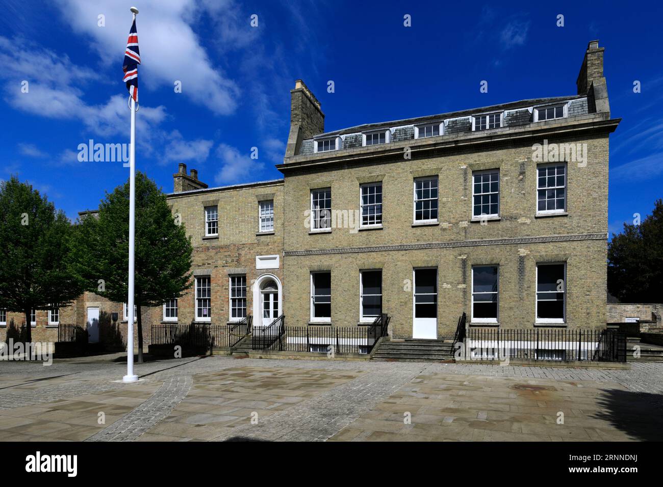 Castle Hill House, Huntingdon Town, Cambridgeshire; England; Großbritannien Stockfoto